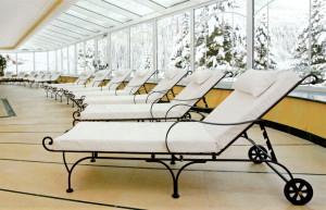 Cuscini per lettini piscina coperta